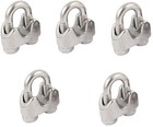5-pack 8mm  5 16   304 Stainless Steel Wire Rope Clamps   Heavy-duty Cable 
