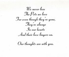 Loss Sympathy Card For Cat Owner  Sympathy Bereavement Card  Pet Memorial Gifts