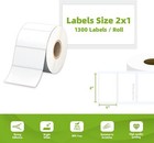 2  X 1  Multipurpose Barcode Direct Thermal Label  Fnsku Upc Fba 1300 Labels