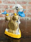 Dia De Los Muertos Mexican Folk Art Figurine 4 5  Drummer Day Of The Dead Band