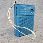 Realistic Vintage Transistor Radio Am Flavoradio Pocket Blueberry Blue 12-202