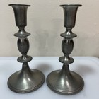 Vintage Empire Candlesticks Pewter Weighted 834 Pair 7 25   