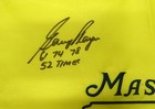 Gary Player Autographed Masters Golf Flag 61 74 78 And 52 Times Beckett Bj43002