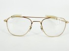 Vintage Command Usa 23k Gold Pilot Aviator Sunglasses Eyeglasses Frames K412