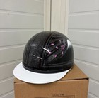 Japanese Bosozoku Cork Half Helmet Mt Fuji Sakura Gold Kanji Jdm New 57-60cm