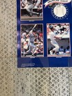 Vintage 90s Mlb Poster -al Superstars Puckett   Mattingly  clemens 34x22 Yankees