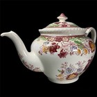 Johnson Brothers Winchester Teapot   Lid Pink  rope Edge  England Floral 5 Cup