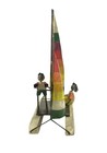 Arte Felguerez Manuel Luis Hobie Cat Metal Sailboat Mexican Folk Art Sculpture 