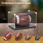 Football Display Case  Thickened Uv Protection Clear Acrylic Lid Football Hol   