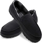  mens Moccasin Slippers Indoor Outdoor House Slippers Warm Plush Fuzzy Memory   