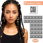 50 Pcs Black Metal Tube Beads Adjustable Dreadlock Hair Clips Cuffs For Braids