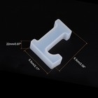3d Alphabet Mold For Resin 2 56 Inch Silicone L Capital Alphabet Epoxy Casting