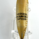 Vintage Heddon Wounded Spook Fishing Lure Rare Silver Yellow Eyes Old 1 Hook