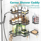 Corner Shower Caddy Shelf Bathroom Storage Holder Organizer No Drilling Rack  