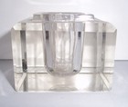 Antique  Sterling Silver  Covered  Crystal Inkwell -  please Read Description 