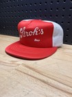 Vintage Stroh s Beers Trucker Hat  Red Snapback Cap  Puff Print - Sportcap