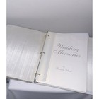 Vintage 1996 Beverly Clark Wedding Memories Memory Book Journal White Embossed
