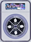 2020 P 4x1 Oz Silver Fan Shaped 4-coin-set Ngc Pf70 Year Of The Mouse Quadrant