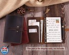 Genuine Leather Journal Writing Notebook  A6 Ring Binder Refillable Diary Not