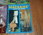 Me03 - Lot Of 7 Vintage Macrame Pattern Books Plant Hangers Retro 1970s Decor