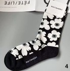 Women Marimekko Socks Color Retro Flower Middle Socks