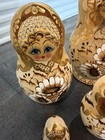 Matryoshka Folk-art Fairytale Russian Handmade Nesting Doll- Signed 10 Pce