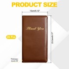 Check Book Server  20 Pcs Guest Books Restaurant Holder  Light Brown