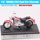 1 18 Maisto 2001 Yamaha Road Star Motorcycle Diecast Toy Cruiser Bike Model