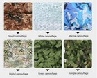 Camouflage Camo Army Green Net Netting Camping Military Hunting Woodland Leaves