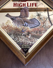 Miller High Life Beer Diamond Wildlife Series Mirror Sign-grouse-   first Flush   