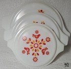 Authentic Pyrex Friendship Nesting Casserole Bowls Set Of 3 W Matching Lid 