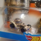 New Disney 2014 Hot Wheels  Star Wars 2 Pack R2-d2   C-3po Vw Gold Drag Bus