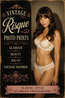 Vintage Lingerie Woman Glamour Photo 1980s Style Risque Portrait 4x6