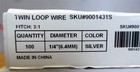 Twin Wire Coil Book Binding Pitch Spines 1 4  6 4mm 5 16  7 9mm New Lot