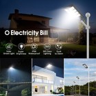 New 8000w Commercial Solar Street Lights Outdoor Dusk To Dawn Super Bright