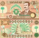 Iraq 50 Dinars  1991  Unc But Aunc  5 Pcs Lot  P-75  With Saddam Hussein
