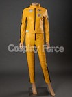 The Bride Beatrix Kiddo Cosplay Costume Women Yellow Biker Jacket Pants