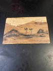 Australian Aboriginal Art Kangaroo Bark Painting 4x6 In Vtg  Rare