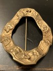 Antique Victorian Arts And Crafts Art Nouveau Shawl Brooch Pin