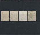 British Honduras 1899 Set Of Four Overprinted Revenue 12mm Long Mint Sg 66 69