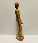 Vintage Wooden Posable Mannequin Model Art Artist Reference Figure Drawing 13    0