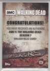 2017 Topps The Walking Dead Season 7 Walkers Relic Walker  r-w3 Q2x