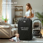 Baby Seat Bag - Travel Bag For Stroller - Waterproof 210d Oxford - Black  114   