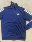 Adidas Essentials Tricot 3-stripes Tracksuit 2 Piece Set Navy Blue Men   s All Sz