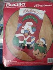 Bucilla Santa Claus Pet Felt Applique Christmas Stocking Kit 33189 Cat Dog