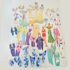 Original Vintage Carmen Miranda Claudette Colbert 1942 Paper Dolls Set Lot