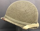 Original Wwii Woven Square Pattern M1 Helmet Net From Us Gi Od Camo Shrimp Net 6