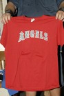 Mike Trout Los Angeles Angels Anaheim Camo Logo Rare Sga T Shirt Jersey Xl Nm 