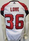 2016 Glenn Love Cfl Calgary Stampeders Game Worn Used Football Jersey Ucla Ncaa