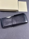 Levenger Black Leather Card Holder Card Holster Nib  